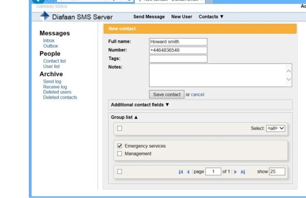 Diafaan SMS Server